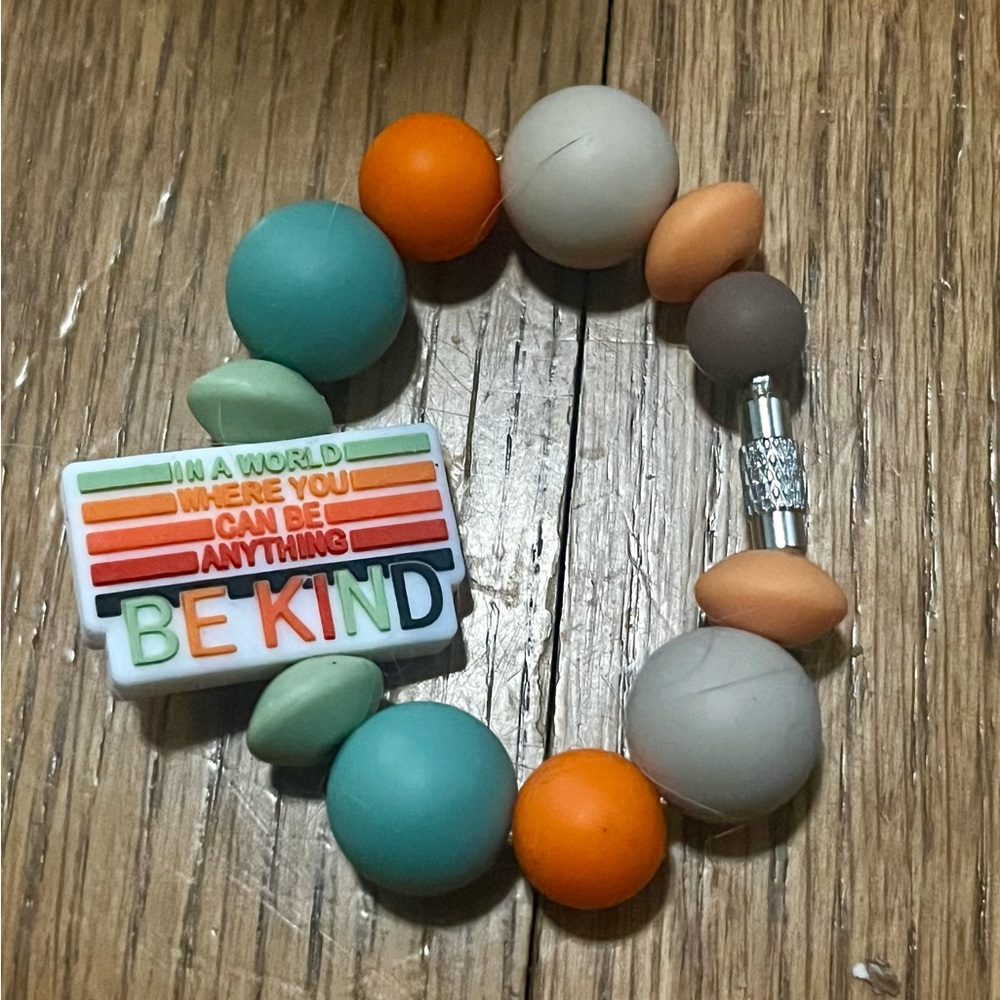 New Be kind inclusion Beaded Stanley Tumbler cup handle accessory charm